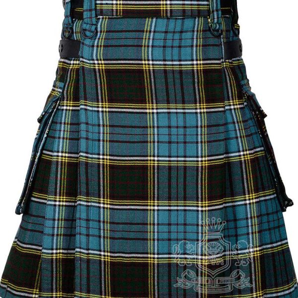 Anderson Tartan Utility Kilt with pockets