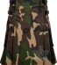 Army Camouflage Utility Kilt front view