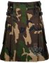 Army Camouflage Utility Kilt front view
