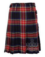 Black Stewart Tartan 8 Yard Kilt | Traditional Scottish Kilt - Image 4