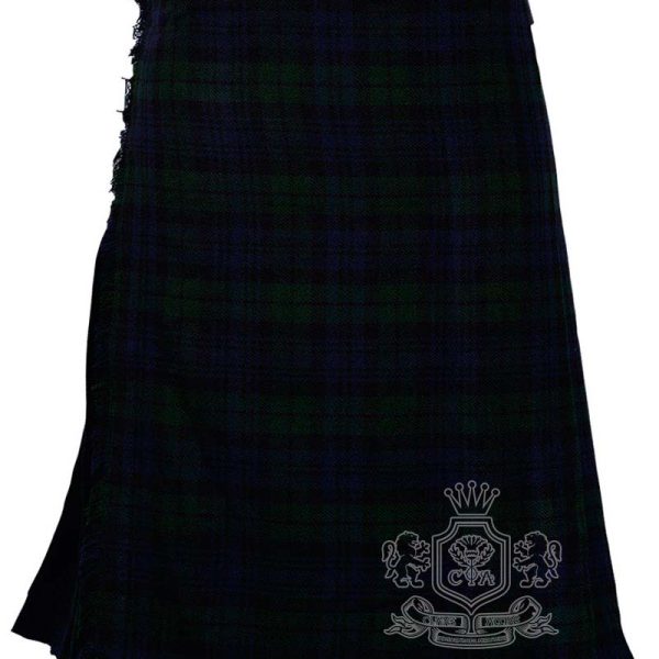 Black Watch Tartan 8 Yard Kilt | Traditional Scottish Kilt