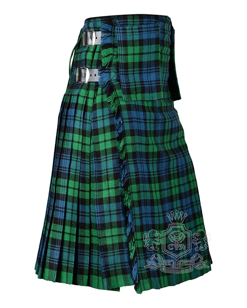 cambell-ancient-tartan-8-yard-kilts-with-detachable-pocets Campbell Ancient Tartan 8-Yard Kilt with Detachable Pockets - Image 1