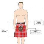 Black Stewart Tartan Bias Apron 8-Yard Kilt - Image 3