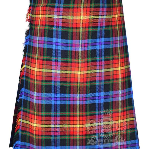 LGBTQ Pride Tartan 8 Yard Kilt | Traditional Scottish Kilt