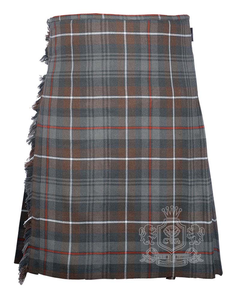 mackenzie-weatherd-traditional-tartan-kilt-front MacKenzie Weathered Tartan 8 Yard Kilt | Traditional Scottish Kilt - Image 1