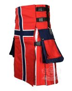 Norway Flag Utility Kilt | Modern Patriotic Highland Wear - Image 3