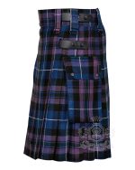 Pride of Scotland Tartan Utility Kilt with Adjustable Leather Straps - Image 2