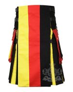 German Flag Utility Kilt | Modern Patriotic Highland Wear
