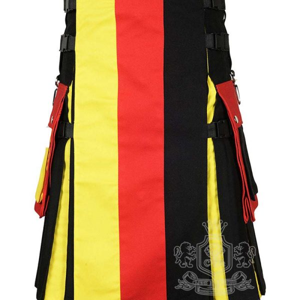 German Flag Utility Kilt | Modern Patriotic Highland Wear