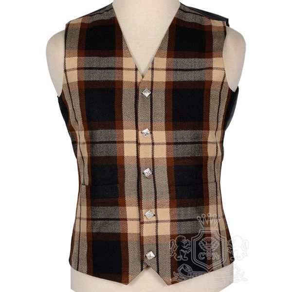 Rose Ancient Tartan Vest Argyle Waistcoat