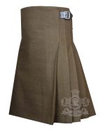Tan Wool 8 Yard Kilt | Traditional Scottish Kilt - Image 3