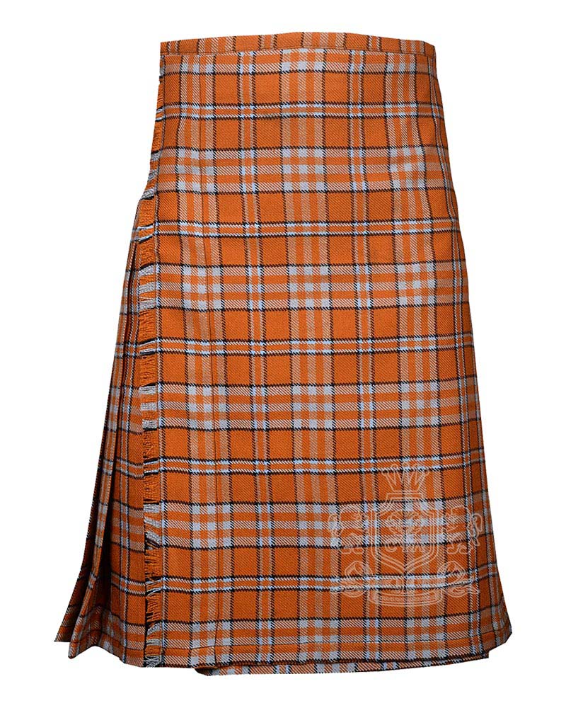 tennessee-volunteer-8-yard-kilt-front Tennessee Tartan 8 Yard Kilt | Traditional Scottish Kilt - Image 1