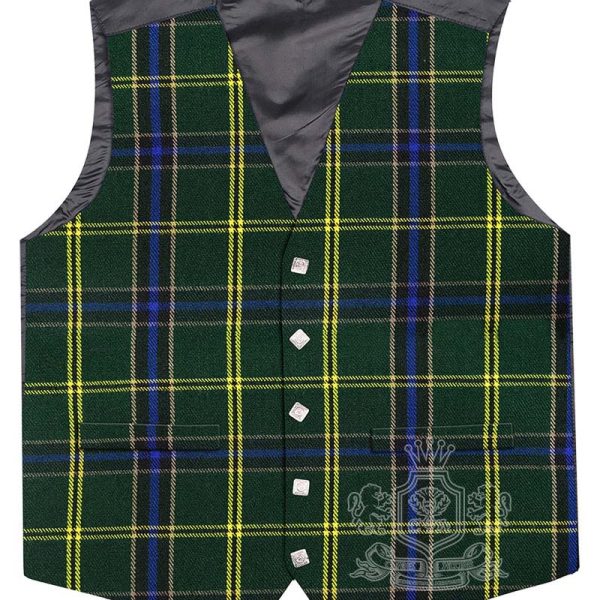 US Army Tartan Vest Argyle Waistcoat