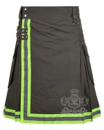 Grey Firefighter Utility Kilt | Cotton Work Kilt