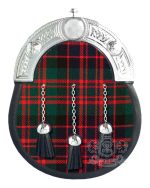 MacDonald Tartan Sporran with Silver Cantle