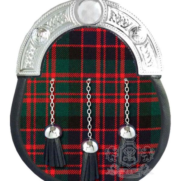 MacDonald Tartan Sporran with Silver Cantle