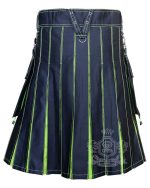 Black Inner Loment Green Hybrid Kilt – Laces - Image 4