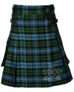 Campbell Ancient Tartan Utility Kilt with Adjustable Leather Straps