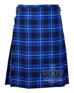 Ramsey Blue Tartan 8 Yard Kilt | Traditional Scottish Kilt