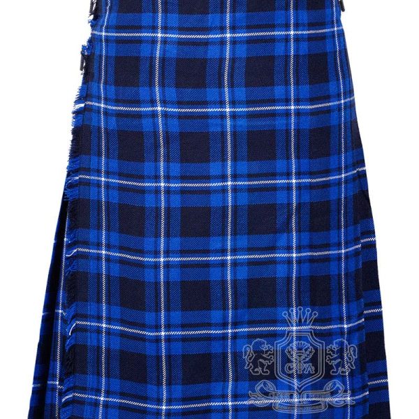 Ramsey Blue Tartan 8 Yard Kilt | Traditional Scottish Kilt